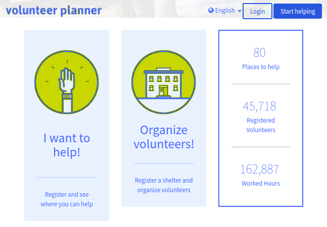 Screenshot Volunteer-Planner